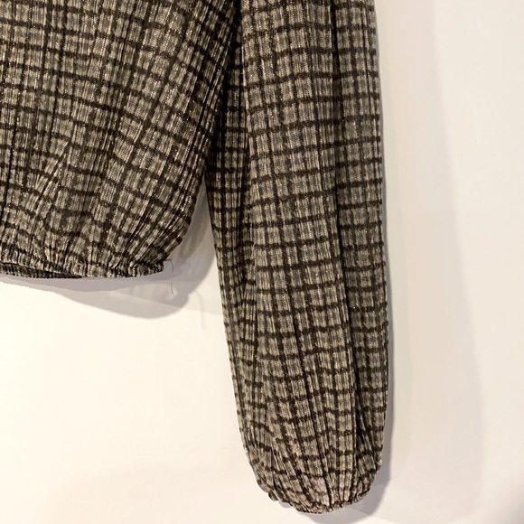 Zara Metallic Sheer Crop Top - Picture 3 of 3